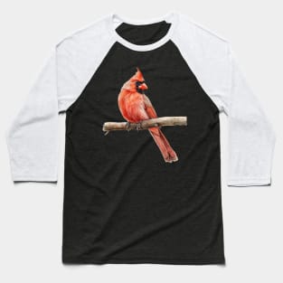 Cardinal Bird Inspired Paradise Baseball T-Shirt